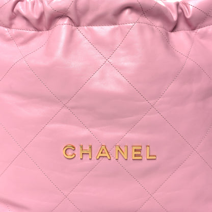 Chanel Shiny Calfskin Quilted Chanel 22 Pink 10 of 14