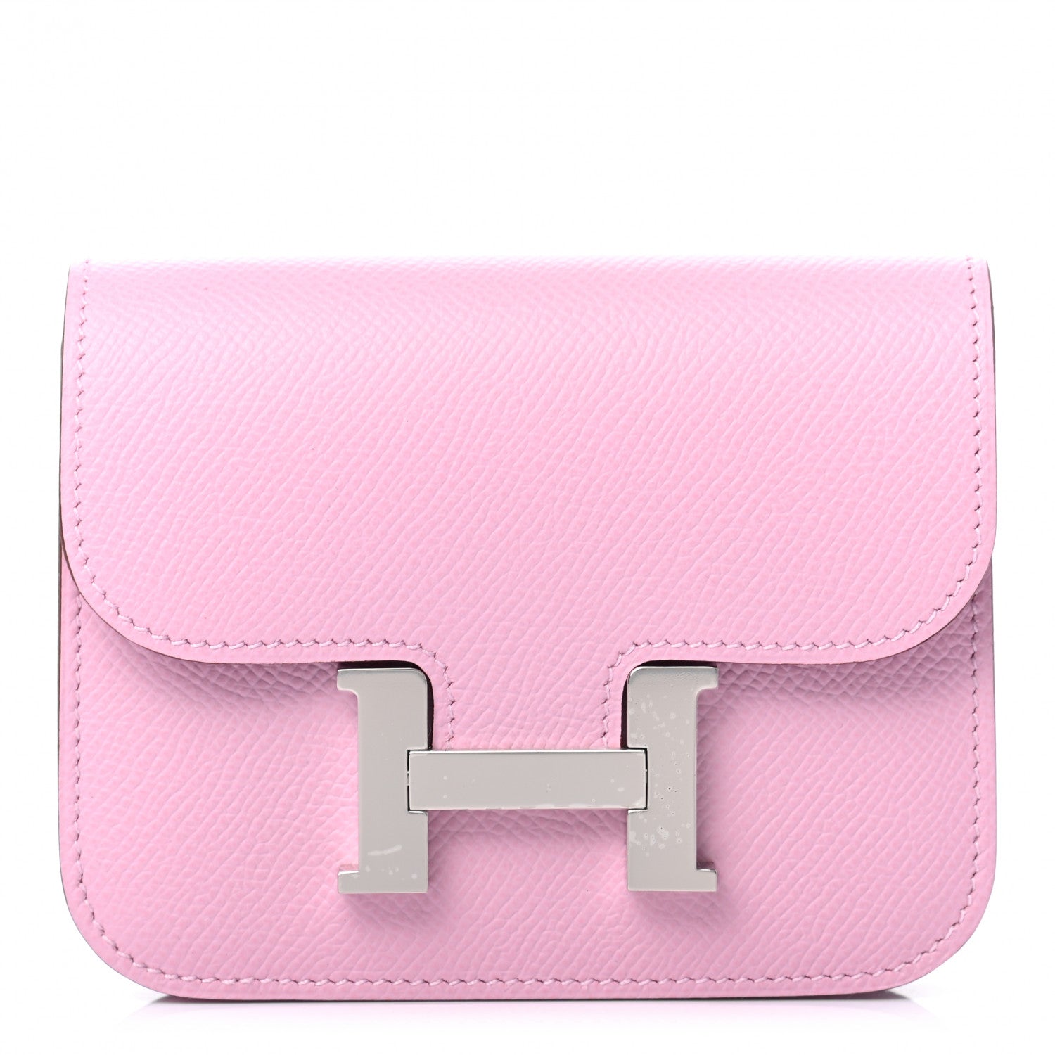 Hermes Epsom Constance Slim Wallet Mauve Sylvestre 3 of 8