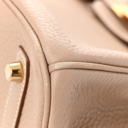 Hermes Taurillon Clemence Birkin 30 Argile 11 of 12