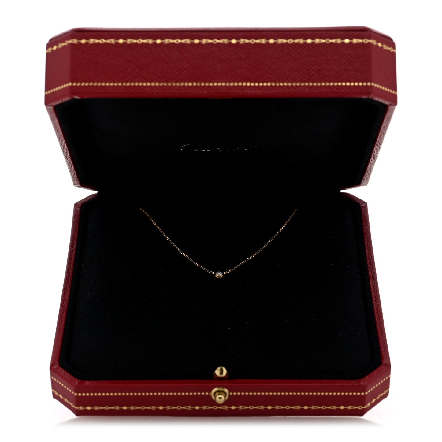 18K Pink Gold Diamond XS D'Amour Pendant Necklace