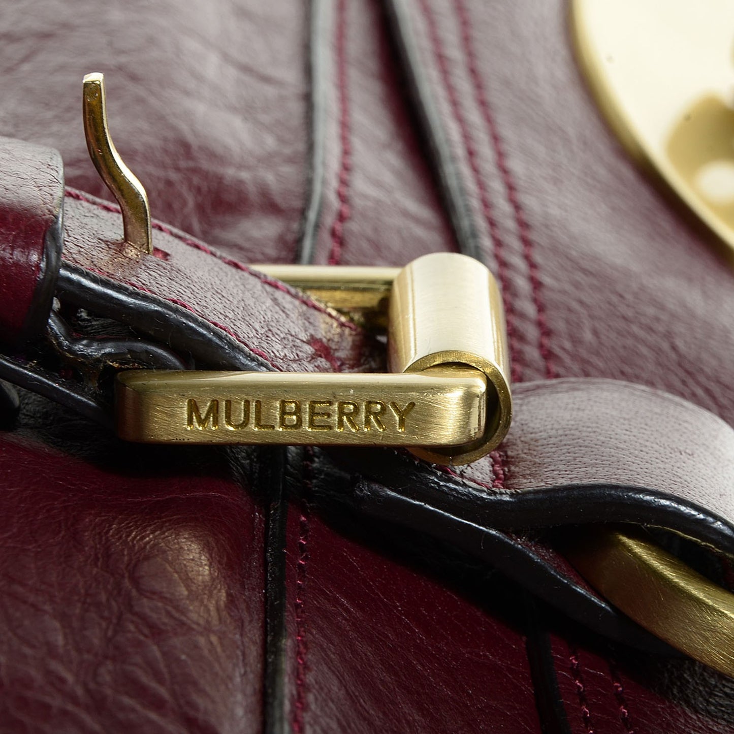 Soft Buffalo Leather Oversized Alexa Conker