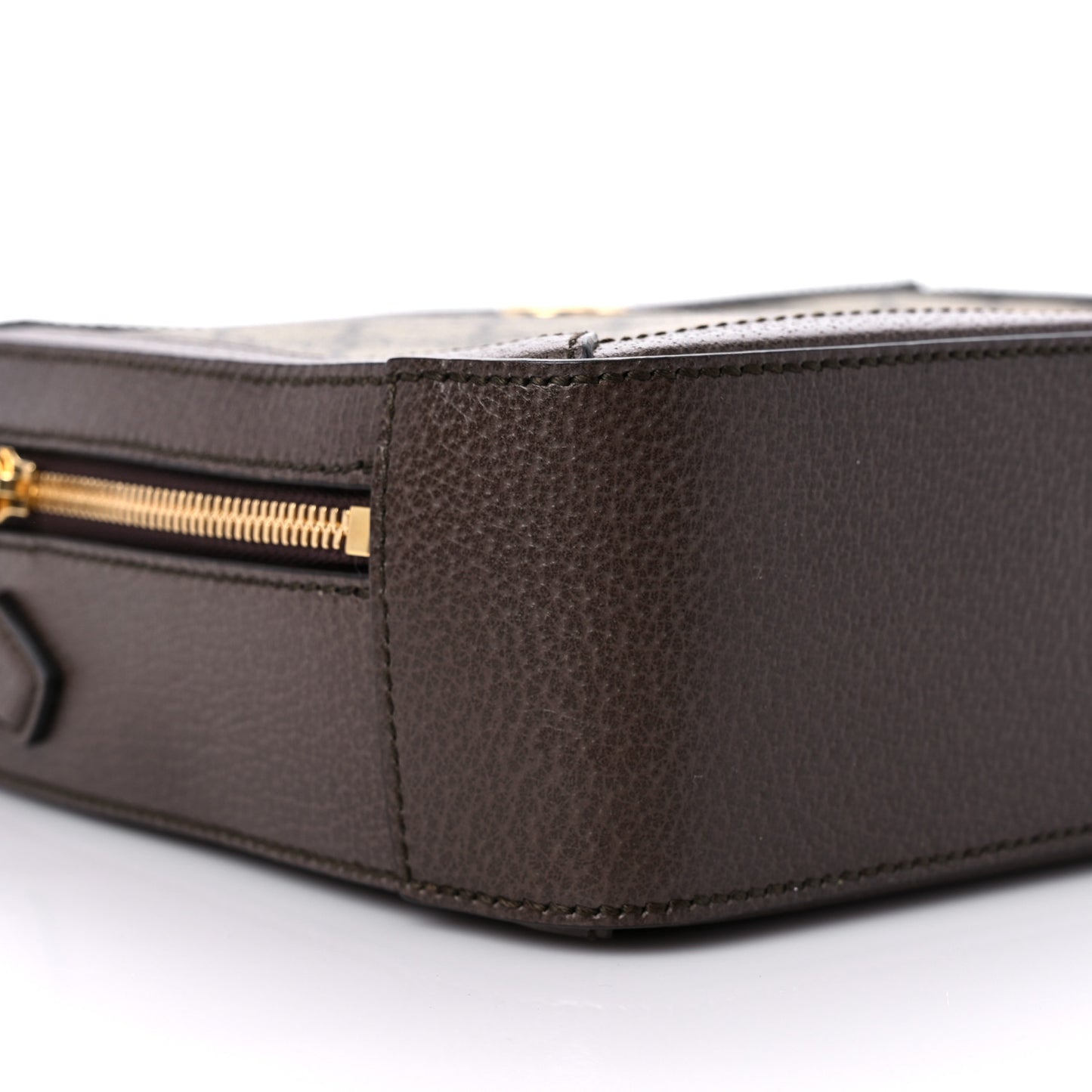 GG Supreme Web Small Ophidia Top Handle Shoulder Bag Brown