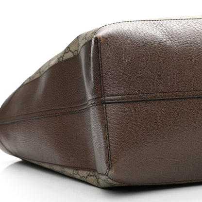 Gucci GG Supreme Monogram Web Ophidia Tote Brown 9 of 15