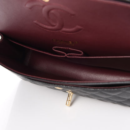 Chanel Caviar Quilted Medium Double Flap Black 8 of 9
