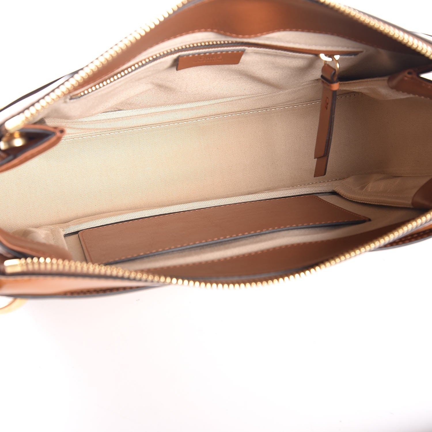 Chloe Glossy Lambskin Medium Roy Bag Caramel 6 of 9