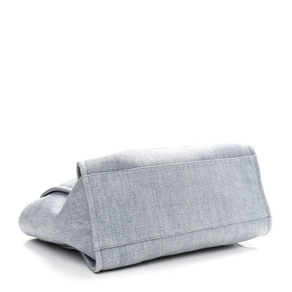 Chanel Canvas Medium Deauville Tote Denim Blue 3 of 10