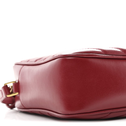 Saint Laurent Calfskin Matelasse Monogram Lou Camera Bag Rouge Eros 9 of 10