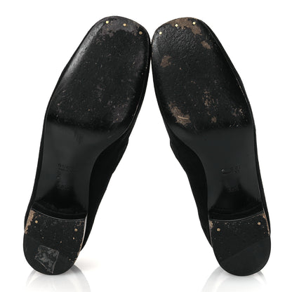 Gucci Suede Web Womens Loafers 38.5 Black 7 of 15