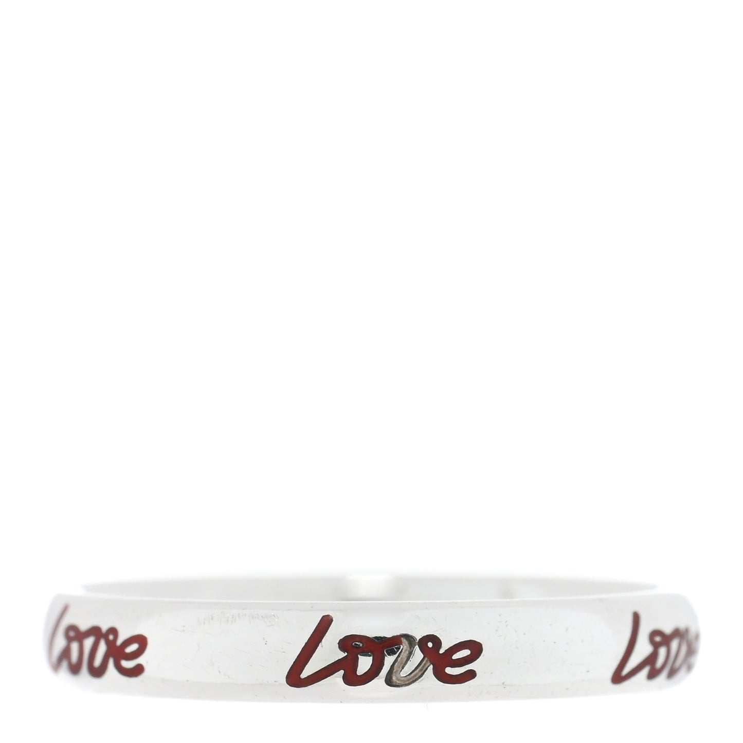 Sterling Silver Enamel Paloma Picasso Love Band Ring 50 5.5