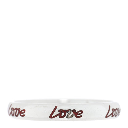 Tiffany Sterling Silver Enamel Paloma Picasso Love Band Ring 50 5.5 3 of 4