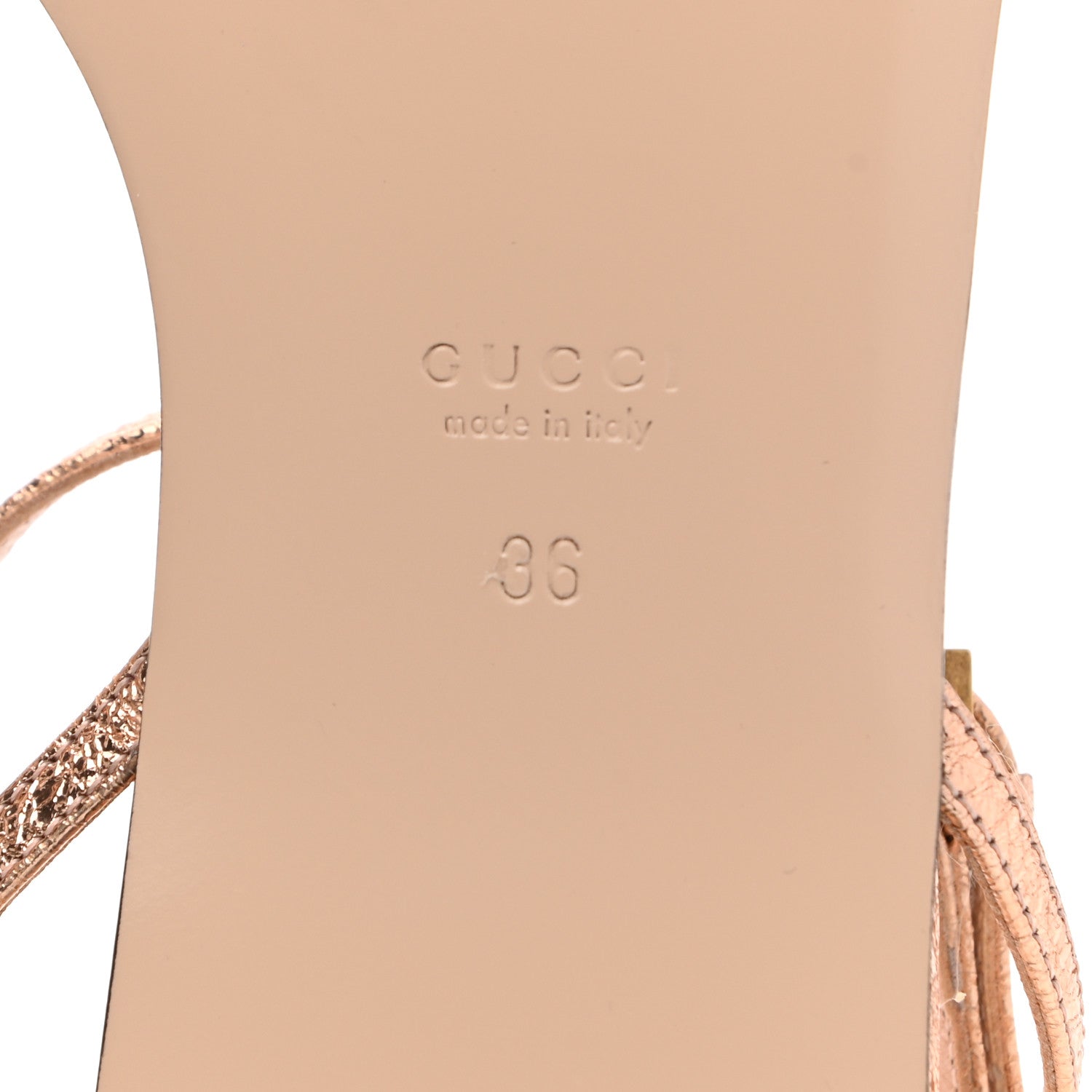 Gucci Galassia GG Marmont Ankle Wrap Flat Sandals 36 Salmone 6 of 8