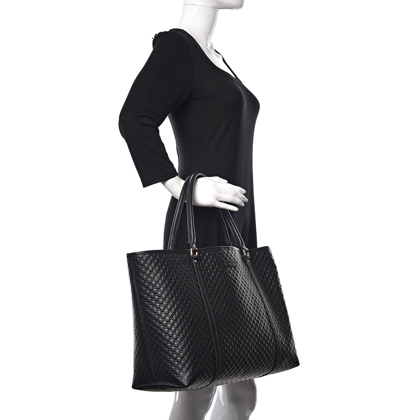 Microguccissima Large Joy Tote Black