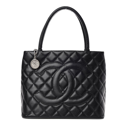 Chanel Caviar Quilted Medallion Tote Black 1 of 11