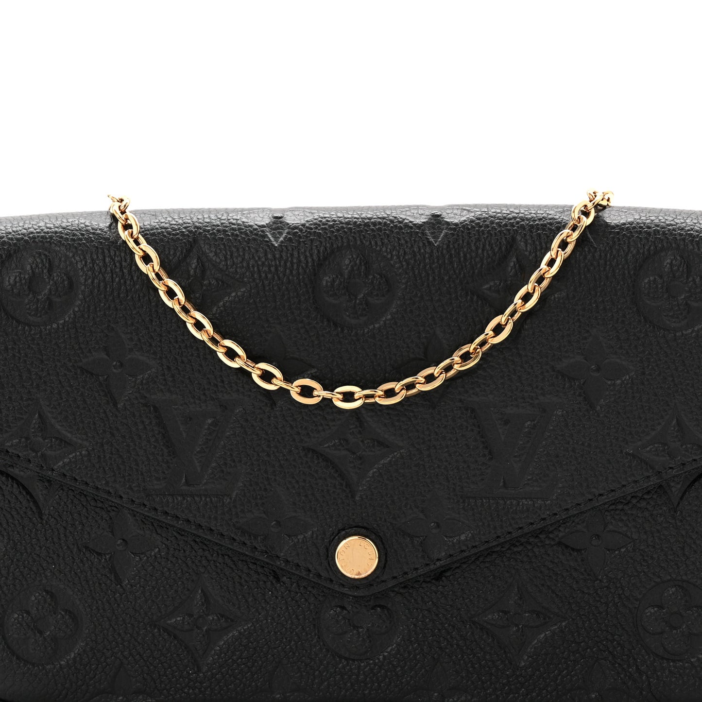 Empreinte Pochette Felicie Chain Wallet Black