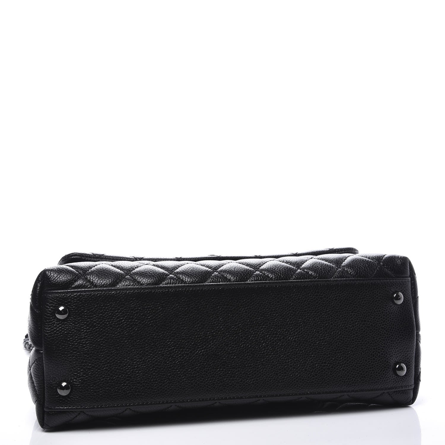 Chanel Caviar Quilted Small Coco Handle Flap So Black 3 of 10
