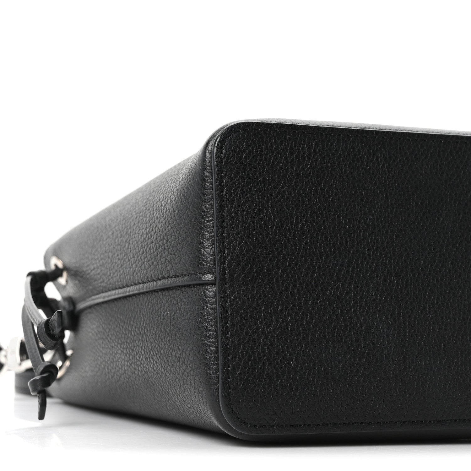 Louis Vuitton Calfskin Nano Lockme Bucket Black 7 of 8
