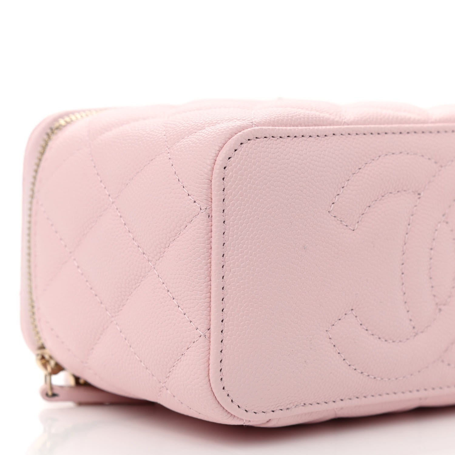 Chanel Caviar Quilted Small Vanity Case With Chain Light Pink 9 of 11