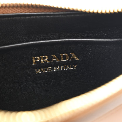 Prada Soft Calfskin Small Arque Shoulder Bag Cognac 6 of 11