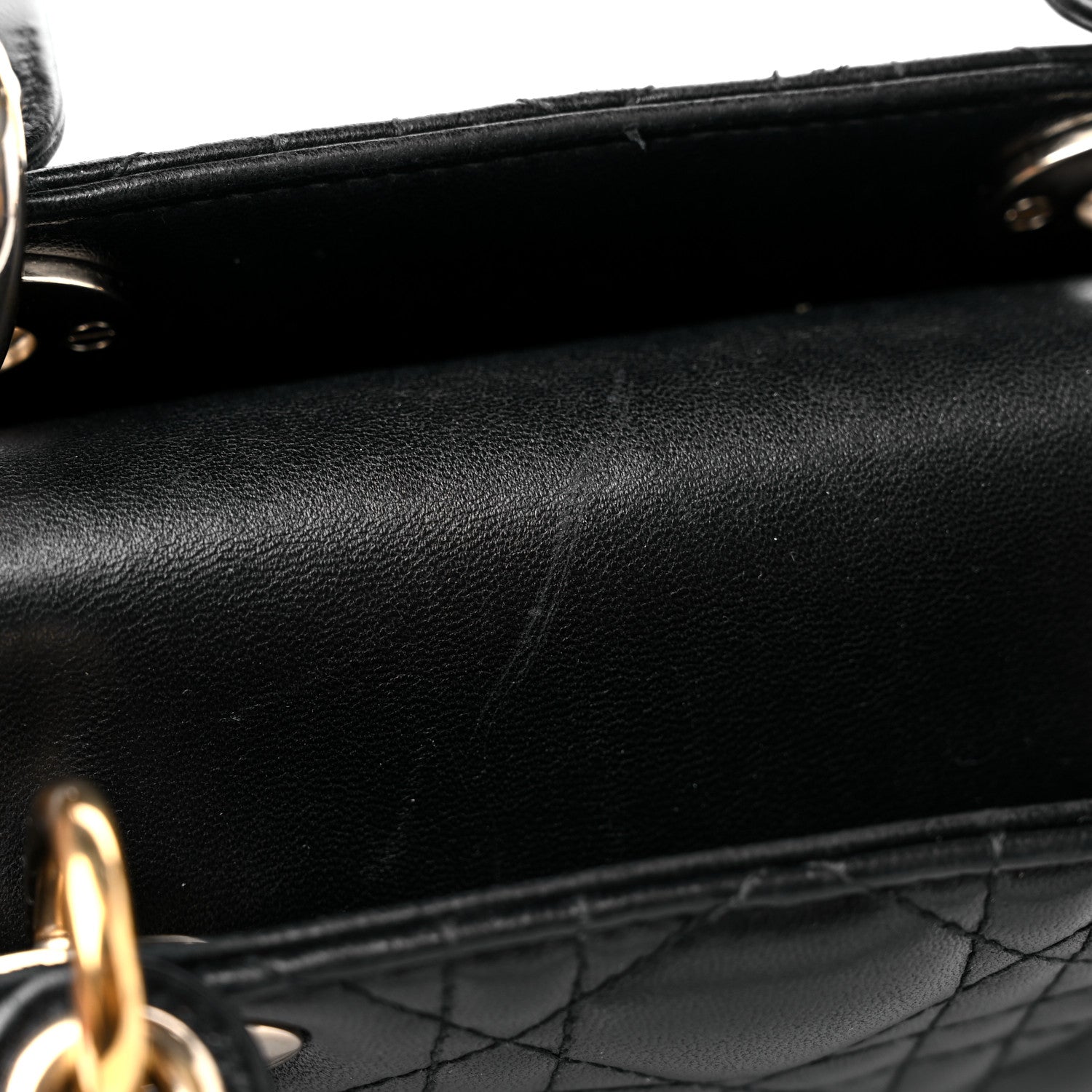 Christian Dior Lambskin Cannage Small My ABCDior Lady Dior Black 12 of 13