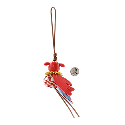 Loewe Calfskin Parrot Charm Red Multicolor 2 of 4