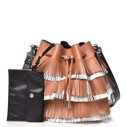 Proenza Schouler Calfskin Medium Fringe Bucket Bag Dune White 10 of 10