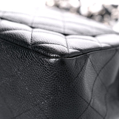 Chanel Caviar Quilted Jumbo Single Flap Black 11 of 24