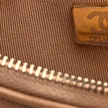 Chanel Shiny Crumpled Lambskin Quilted Trendy Chain Around Hobo Dark Beige 7 of 10