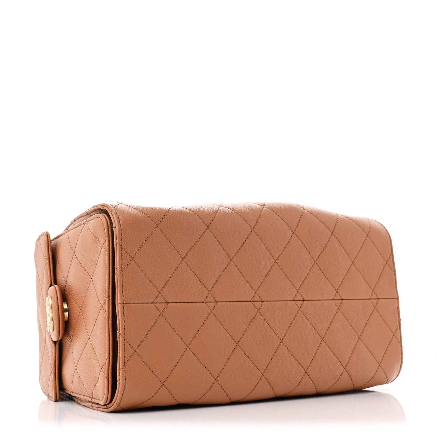 Caviar Quilted Small Chanel 25 Handbag Brown