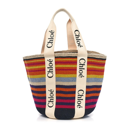 Chloe X MIFUKO Woven Large Woody Basket Tote Multicolor 1 of 11
