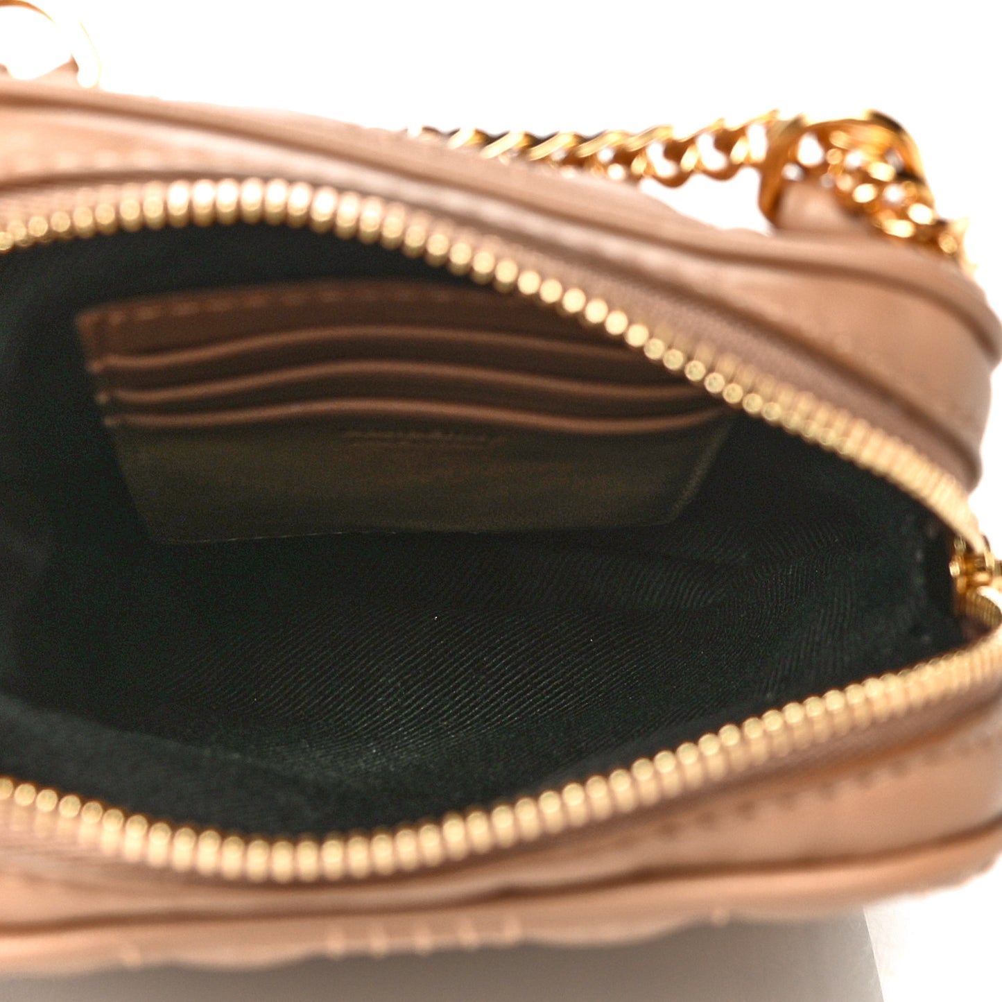 Lambskin Quilted Mini Lola Vertical Crossbody Bag Camel