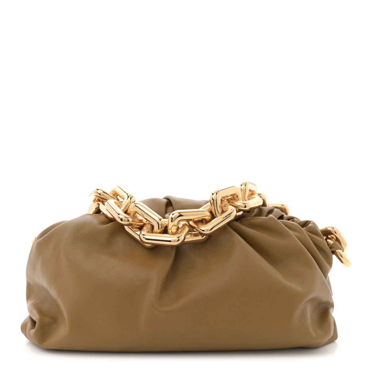 Calfskin The Pouch Chain Cammello