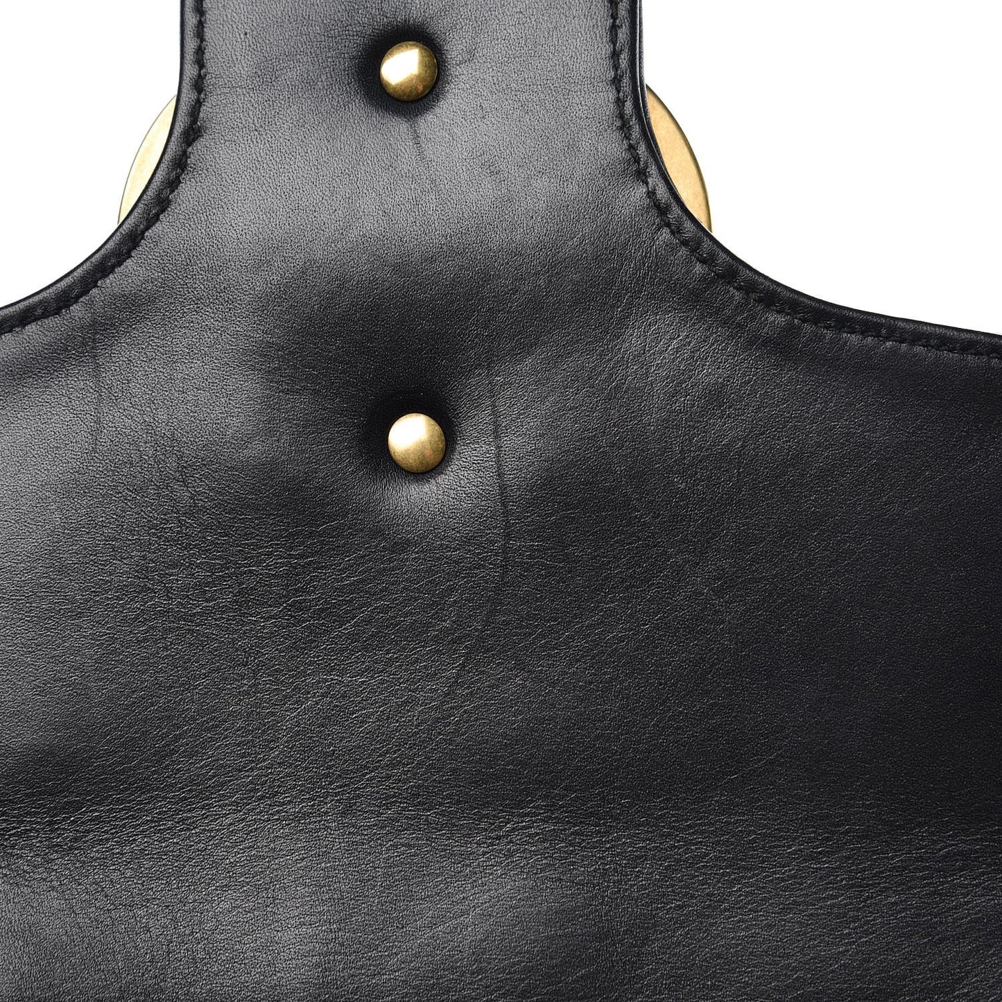 Calfskin Matelasse Studded Medium GG Marmont Shoulder Bag Black