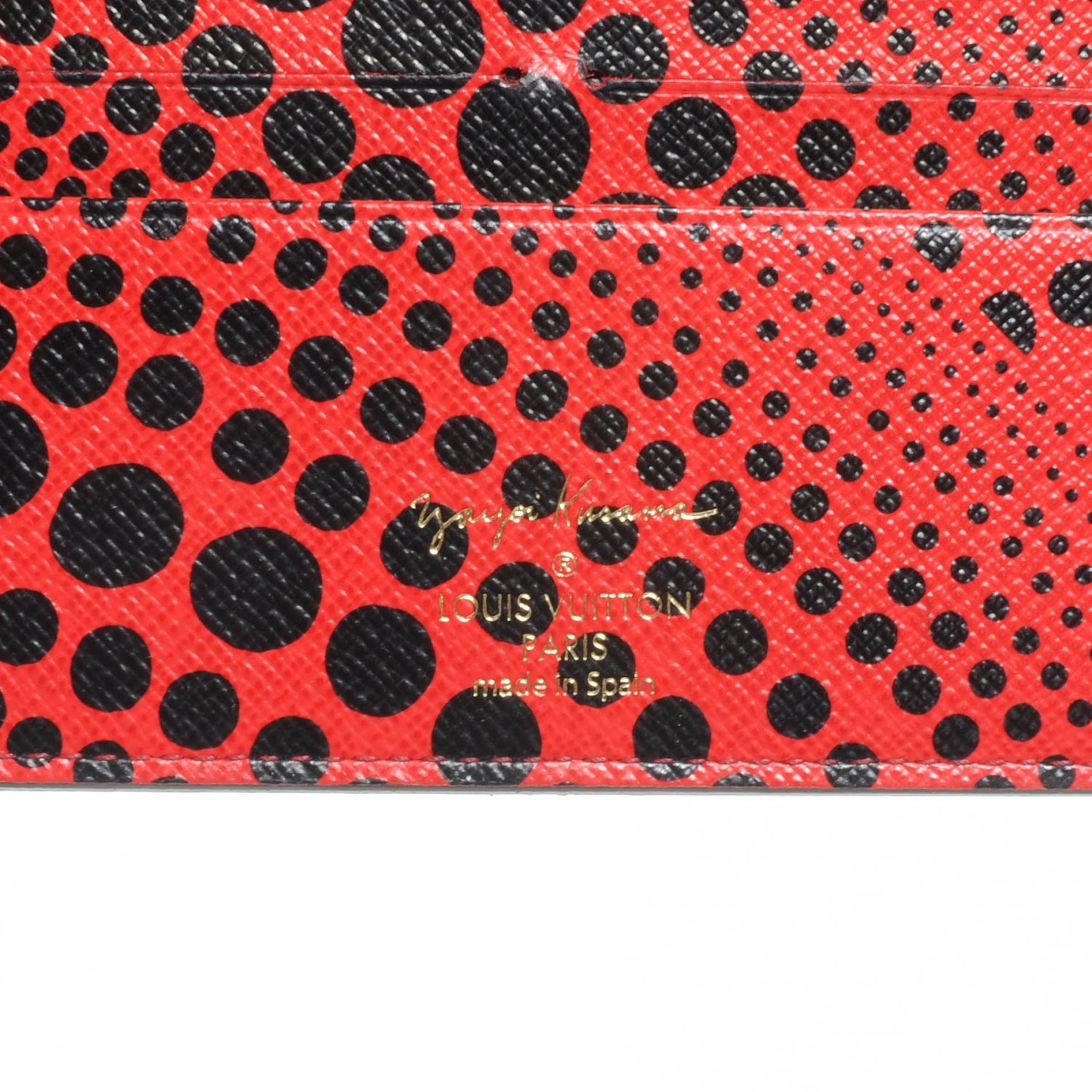 Louis Vuitton Monogram Kusama Waves Insolite Wallet Red 6 of 8