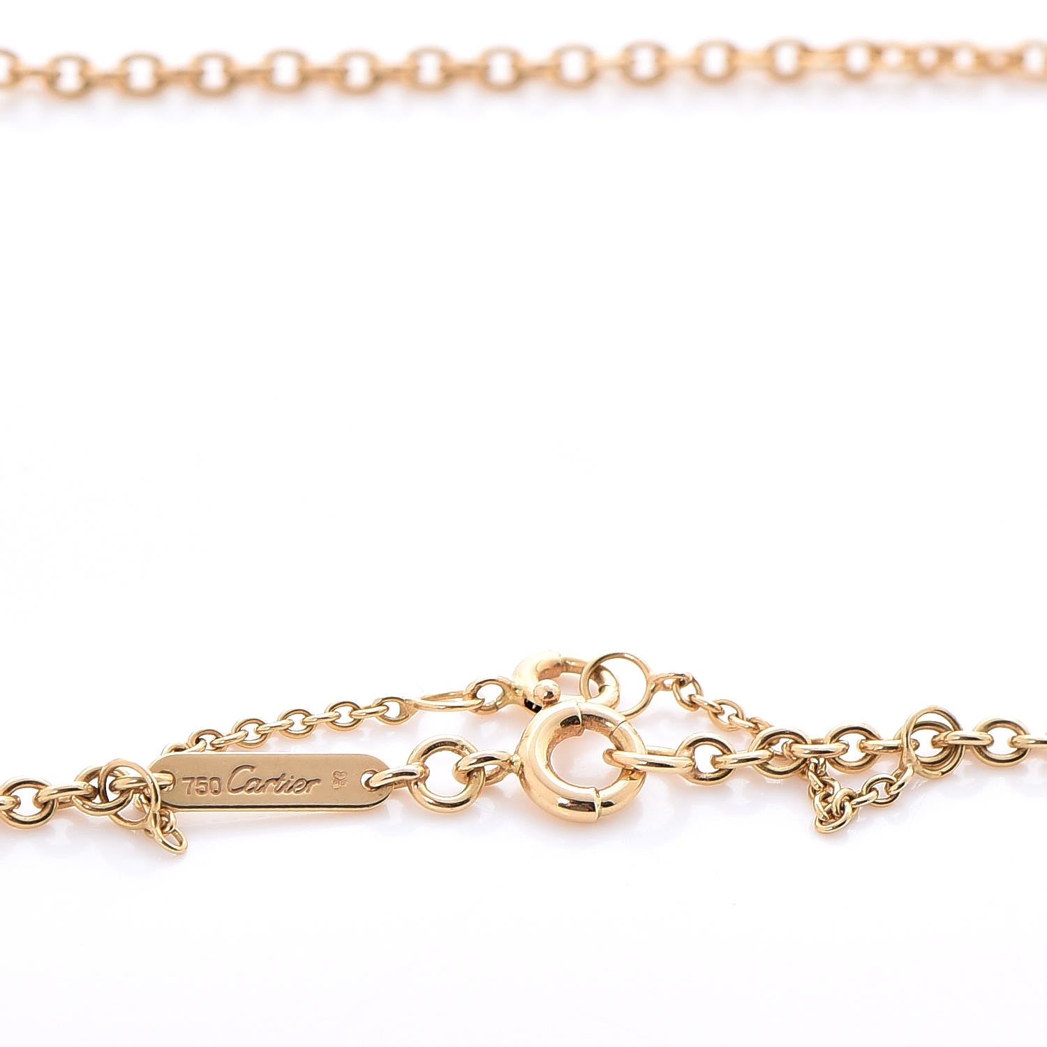 Cartier 18K Pink Yellow White Gold Trinity Pendant Necklace 6 of 8