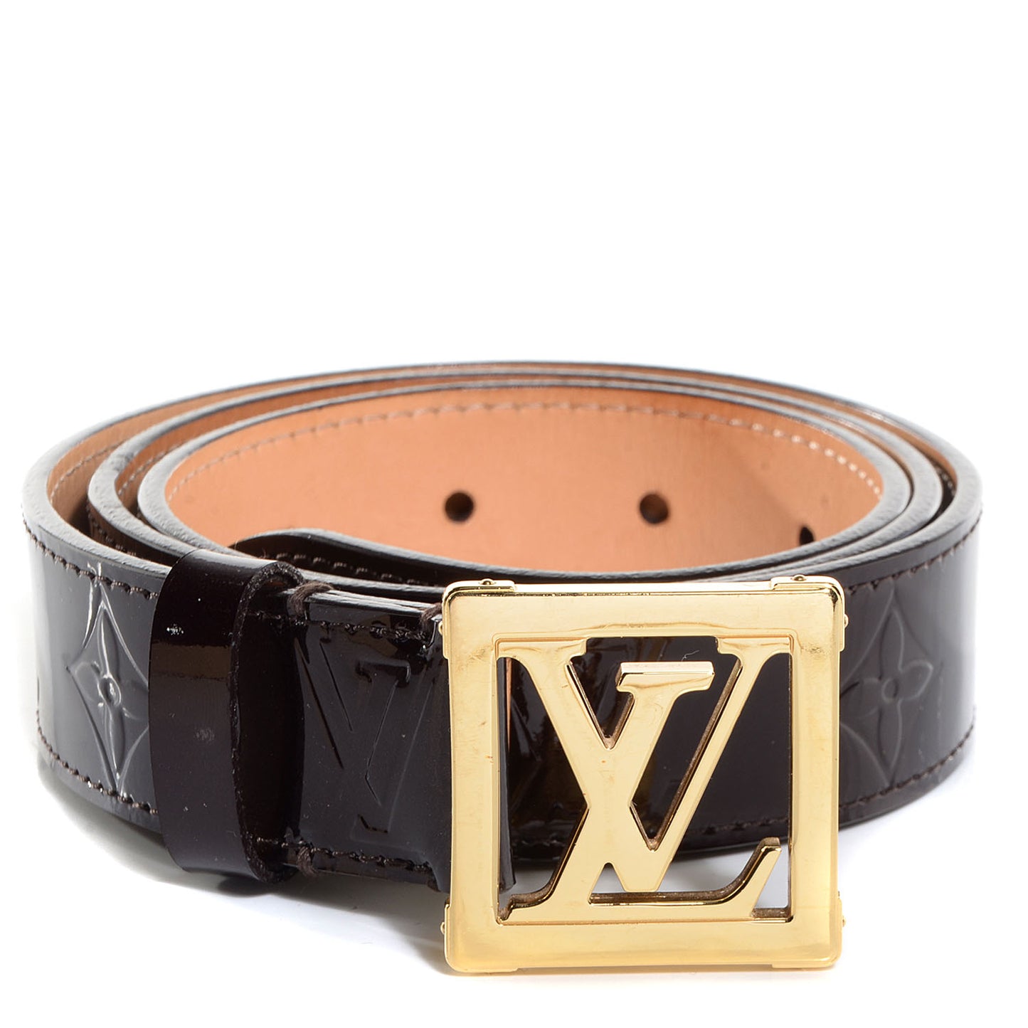 Vernis LV Frame Belt Amarante 85 34