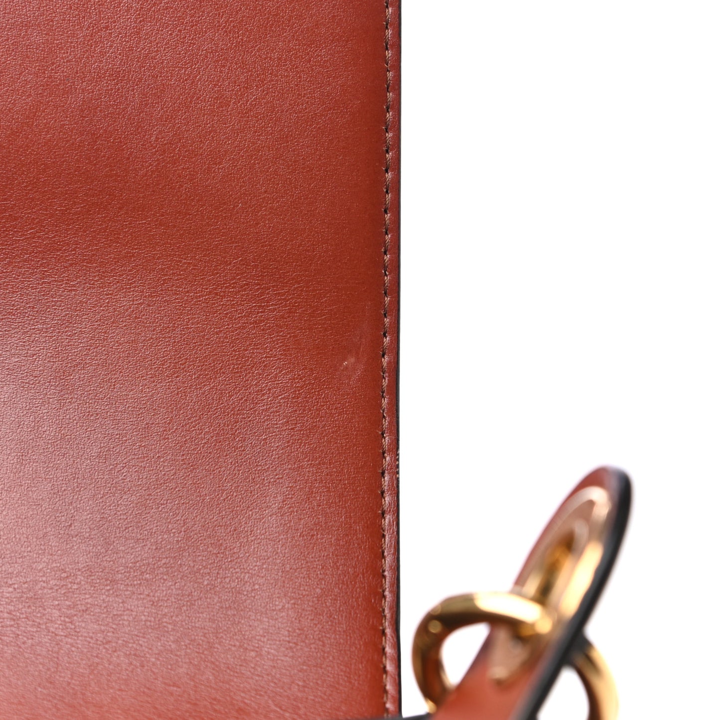 Calfskin Suede Large Tess Bag Sepia Brown