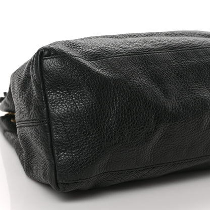 Gucci Pebbled Calfskin Large Soho Chain Shoulder Bag Black 9 of 10