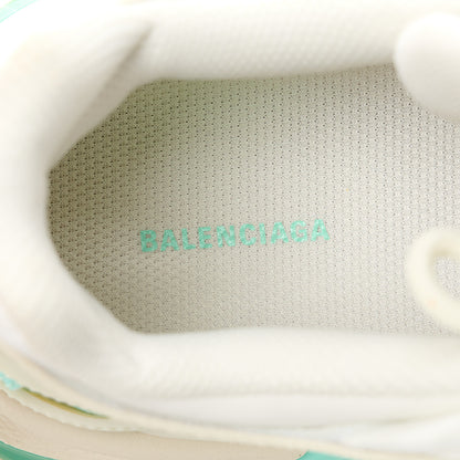 Balenciaga Rubber Mesh Tri-Color Womens Track.2 Open Sneakers 37 Mint Light Beige Grey 7 of 9
