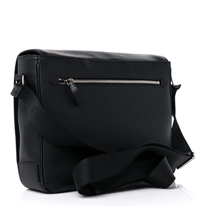 Burberry Grainy Calfskin Embossed Bruno Messenger Black 3 of 11