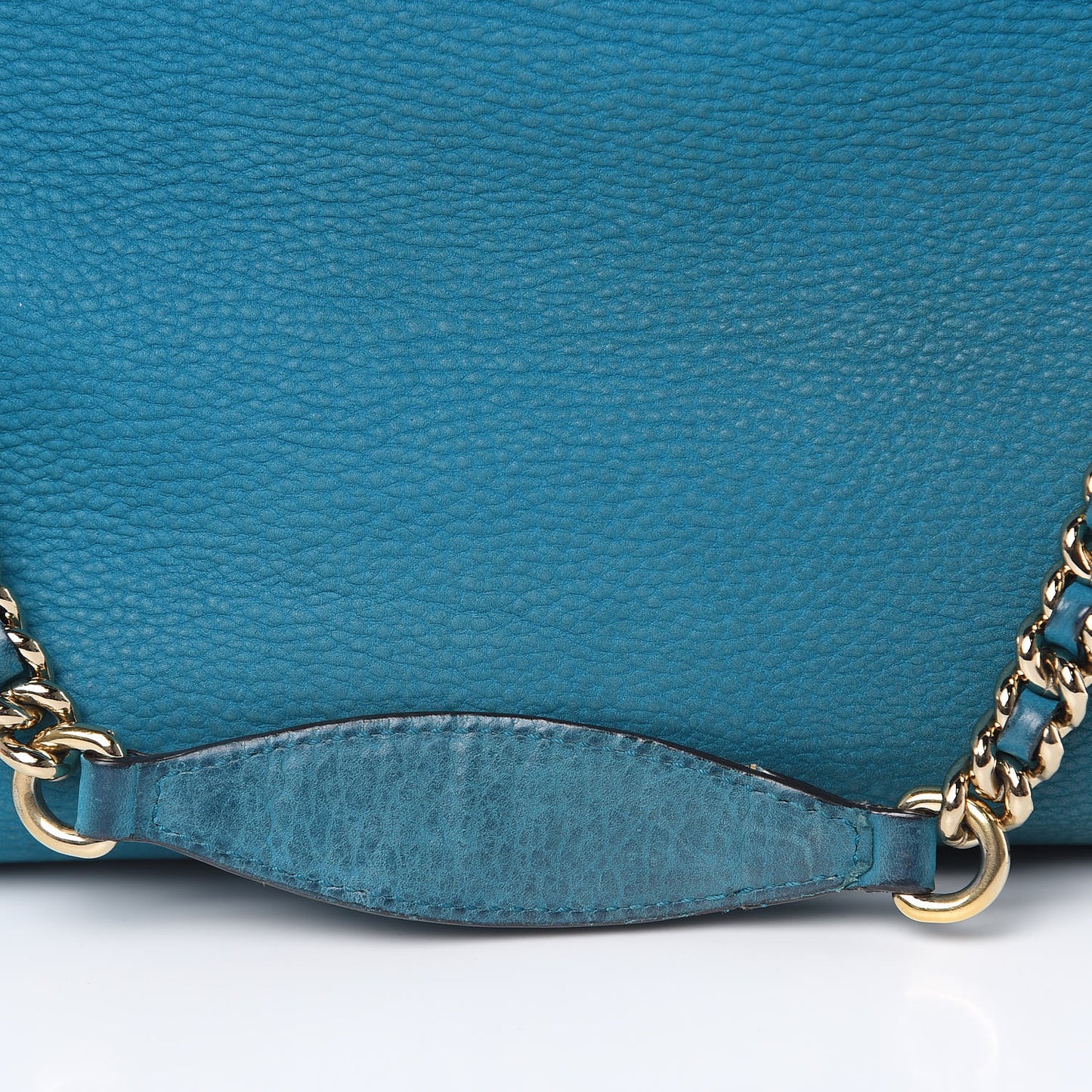 Vitello Range Medium Soho Chain Shoulder Bag Deep Cobalt