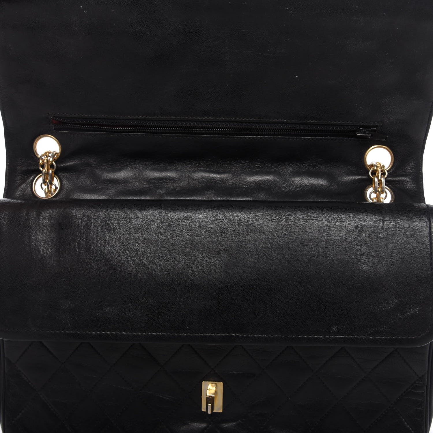 Chanel Lambskin Quilted Medium Bijoux Chain Double Flap Black 13 of 13