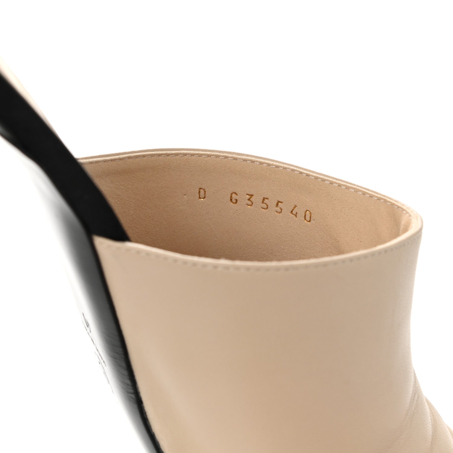 Chanel Lambskin Grosgrain Cap Toe Pearl Mule 40 Beige Black 8 of 9