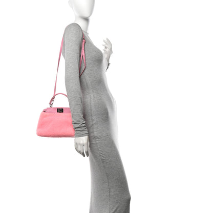 Fendi Shearling Nappa Mini Peekaboo Iconic Satchel Lollypop 2 of 11