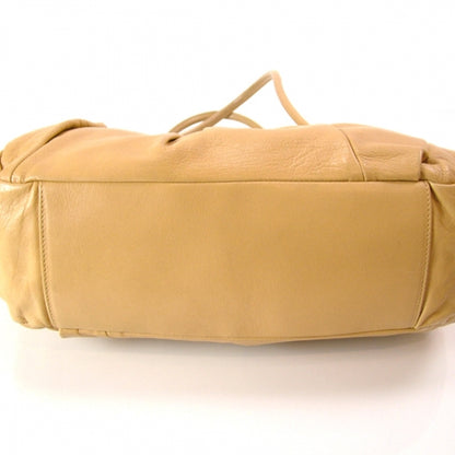 Miu Miu Leather Gathered Tote Camel 5 of 12