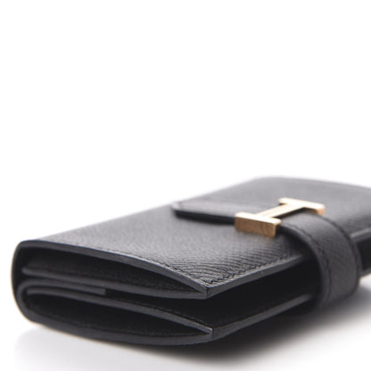 Hermes Epsom Mini Bearn Wallet Black 6 of 8