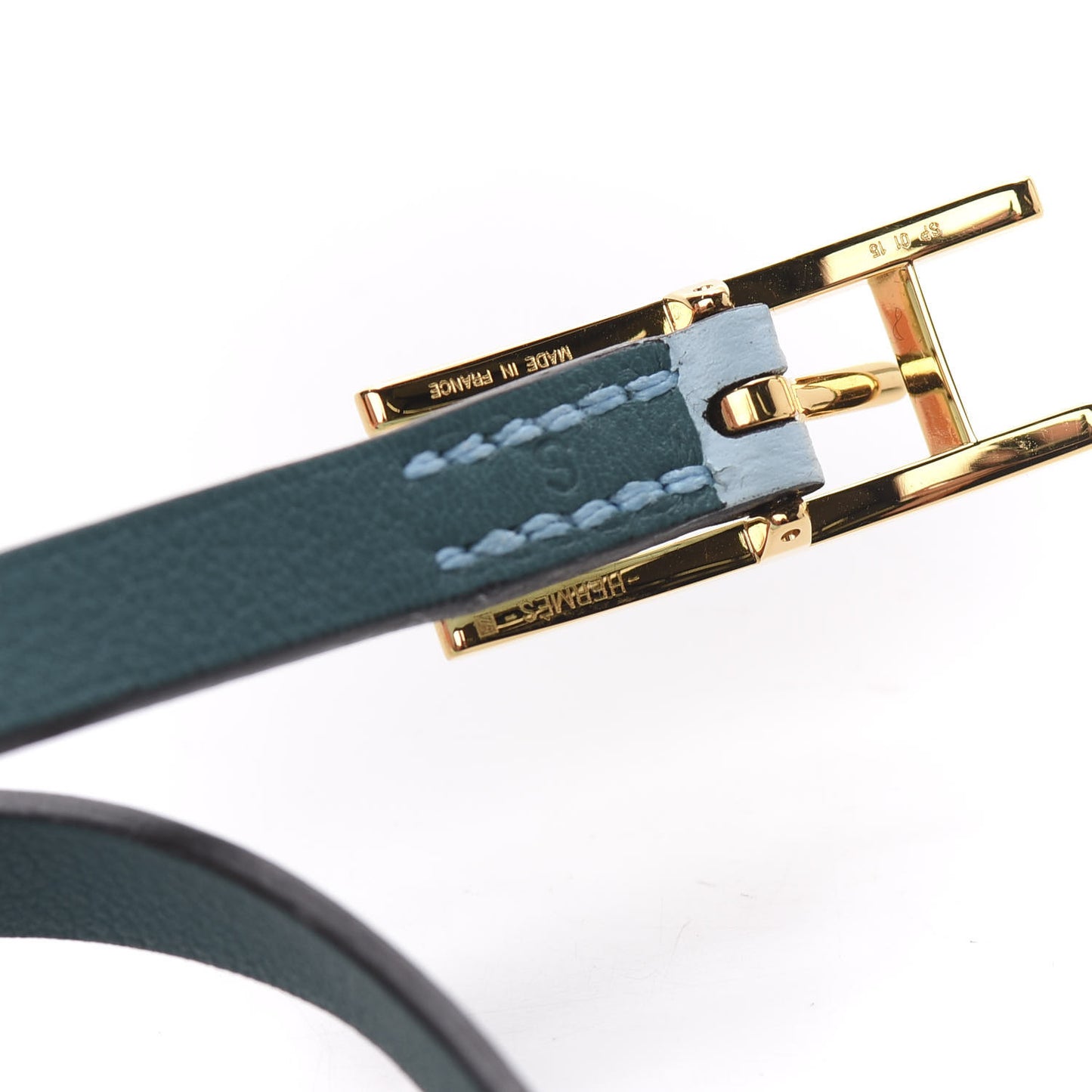 Epsom Swift Behapi Double Tour Bracelet S Bleu Atoll Malachite