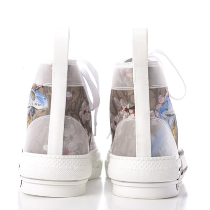 Christian Dior X SORAYAMA Technical Canvas Oblique Mens B23 High Top Sneakers 39 White 7 of 10