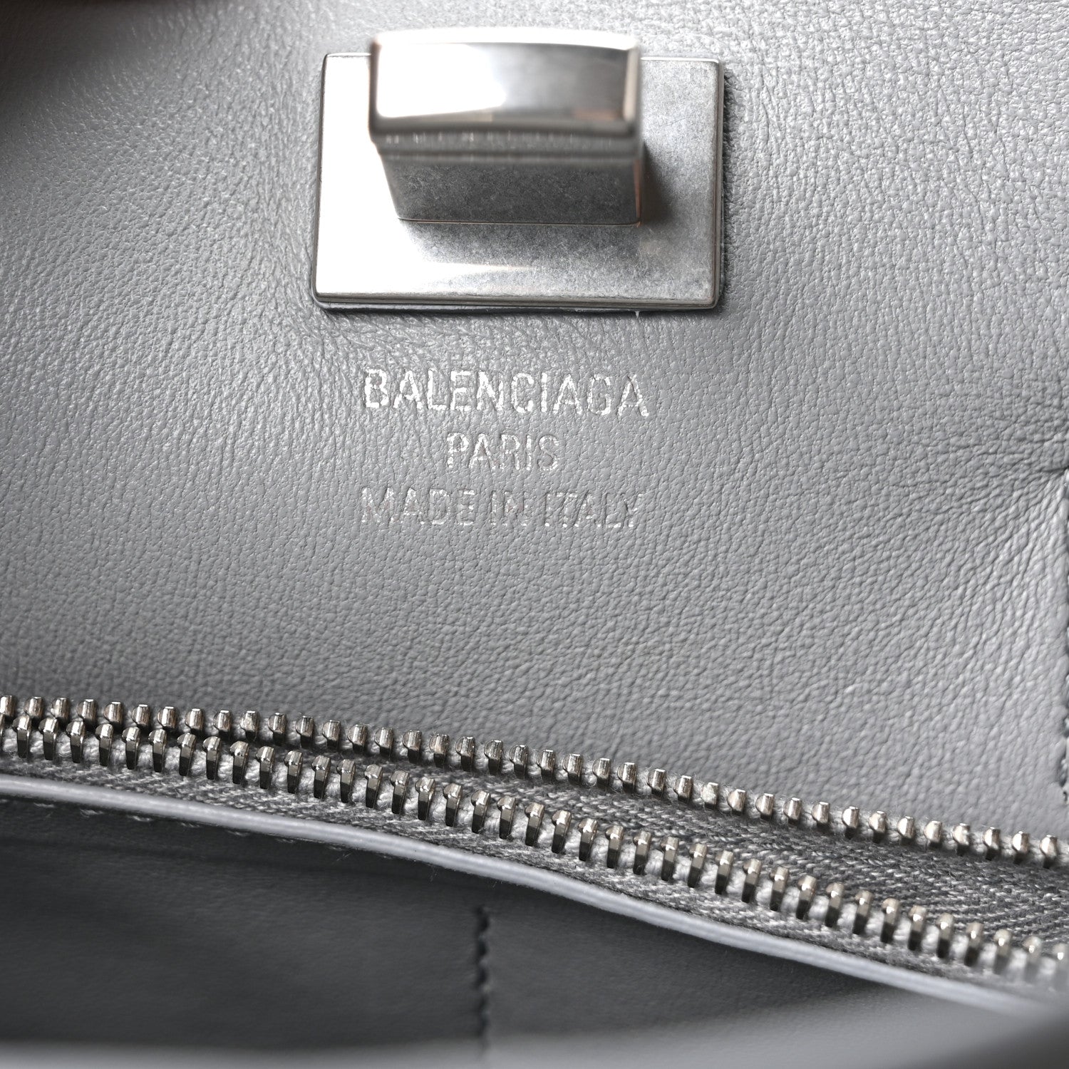 Balenciaga Smooth Calfskin Small Bel Air Carry All Bag Cloud Grey 6 of 9