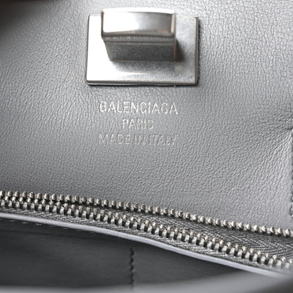 Balenciaga Smooth Calfskin Small Bel Air Carry All Bag Cloud Grey 6 of 9