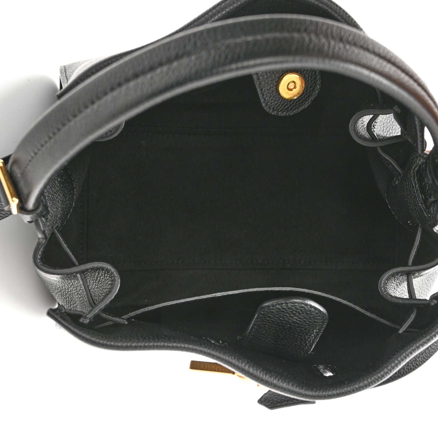 Tom Ford Grained Calfskin Small Padlock Top Handle Bag Black 5 of 11